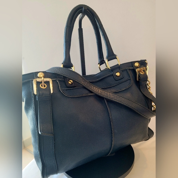 Steven By Steve Madden Handbags - Steven By Steve Madden Navy Vintage Leather